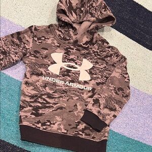 Under Armour Kids Pink Digital Camo Hoodie Sweatshirt